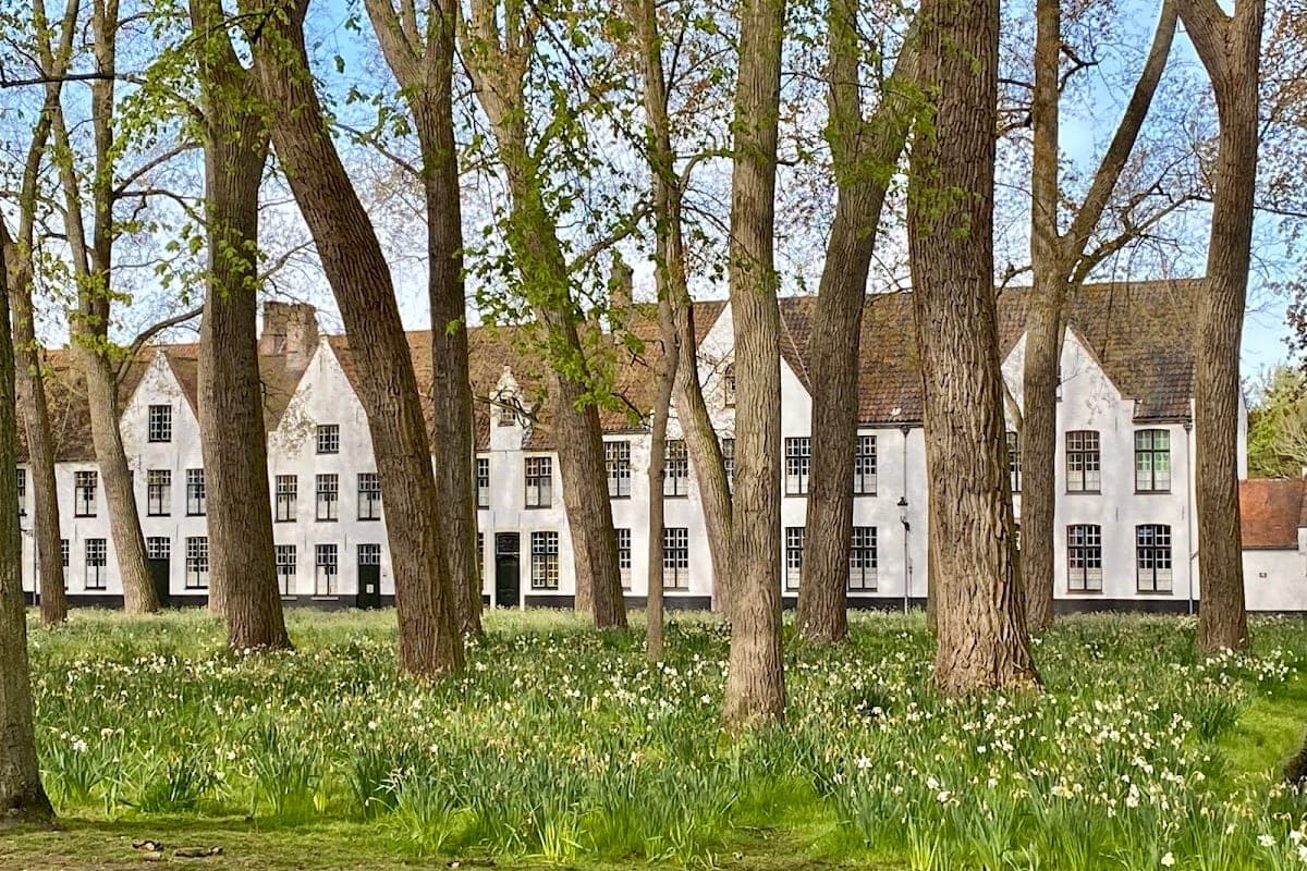 Begijnhof Exterior and Meadow