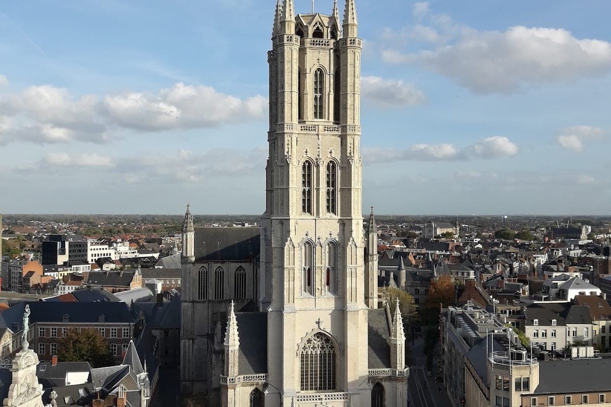 Sint-Baafsplein and Cathedral Exterior