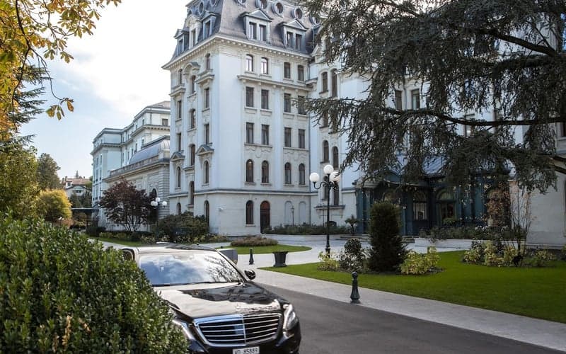 Beau-Rivage Palace: Acceso a la playa hotel in Lausanne